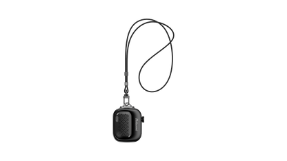Hakasoni‑New2‑Wearable‑Speaker‑Classic Black‑Lanyard