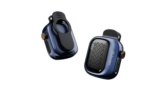 Hakasoni‑New2‑Wearable‑Speaker‑Ocean Blue‑Collar Clip