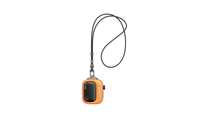 Hakasoni‑New2‑Wearable‑Speaker‑Sunrise‑Orange‑Lanyard