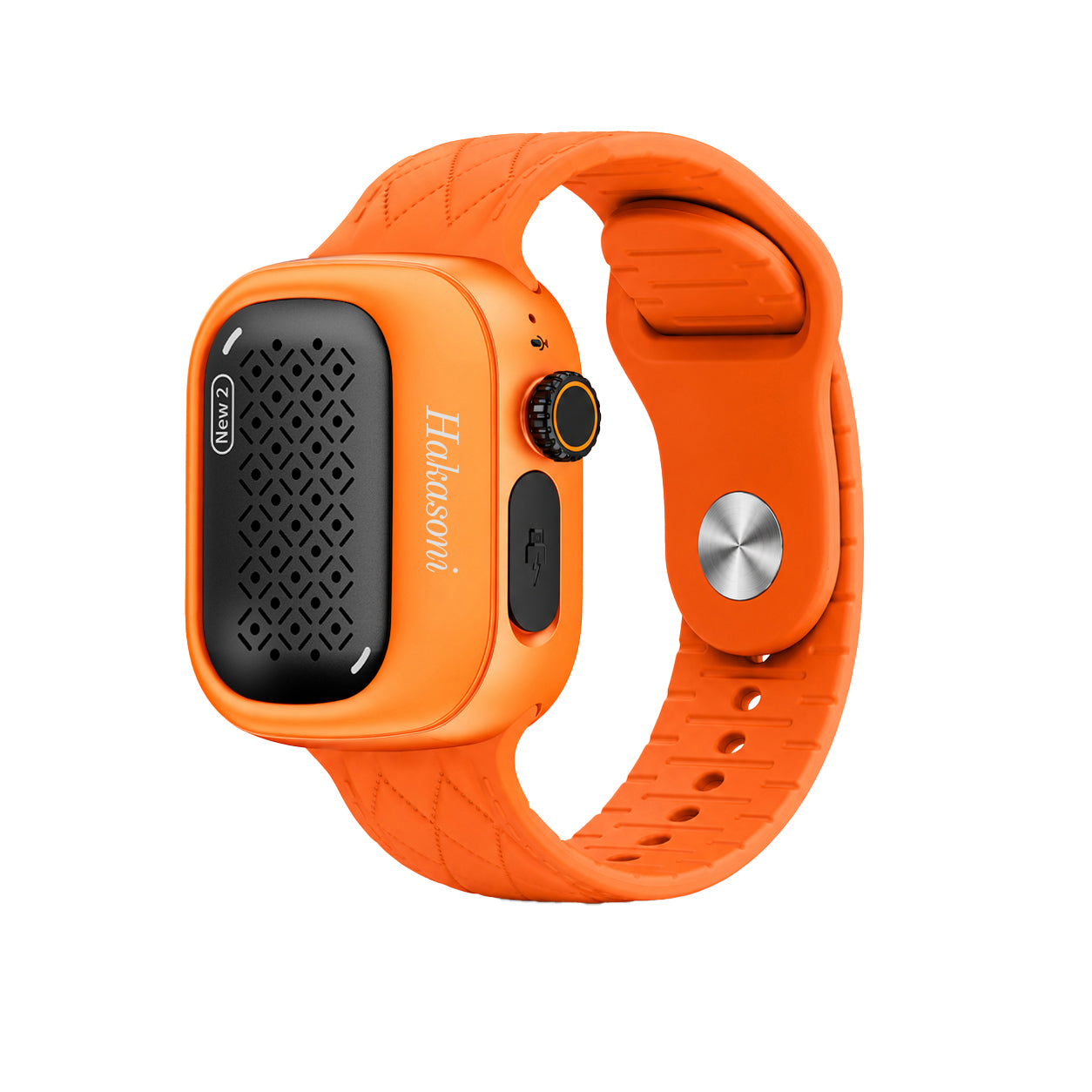 Hakasoni‑New2‑Wearable‑Speaker‑Sunrise‑Orange‑WatchStrap