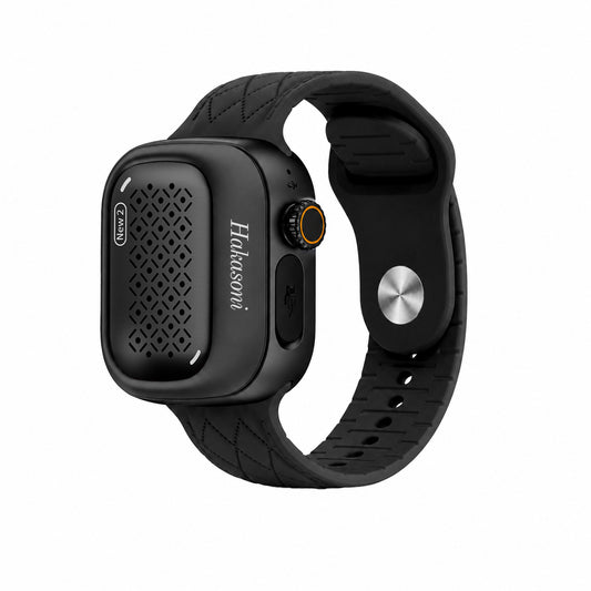 Hakasoni‑New2‑Wearable‑Speaker‑Classic Black‑WatchStrap